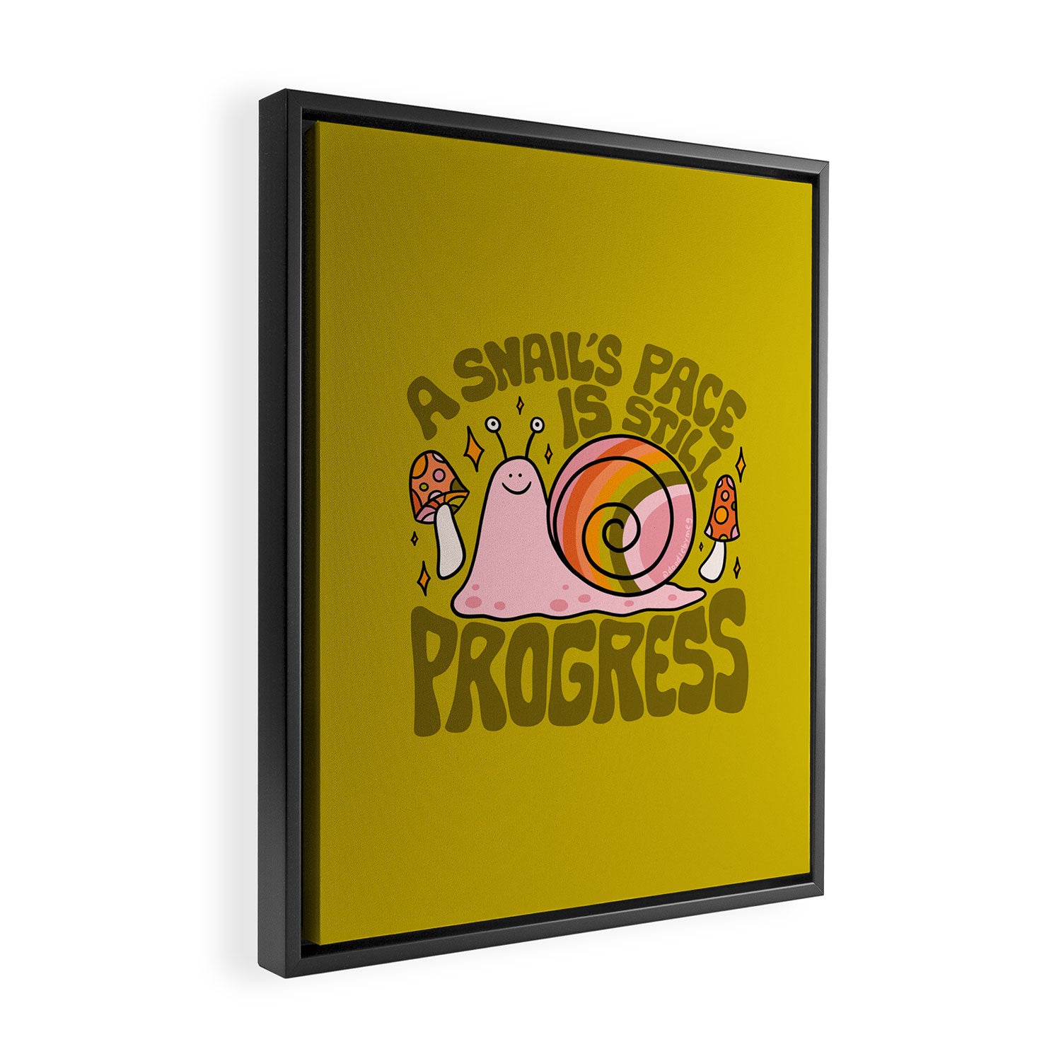 Snail Pace Framed Canvas Print Gallery Image 2