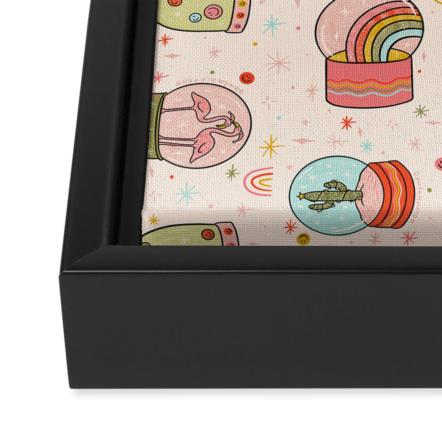 Snow Globe Print Framed Canvas Print Gallery Image 3