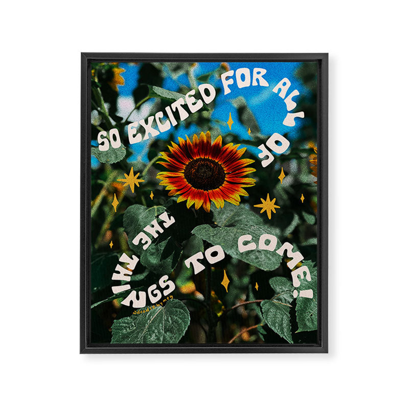 So Excited For All The Things To Come Framed Canvas Print Gallery Image 6