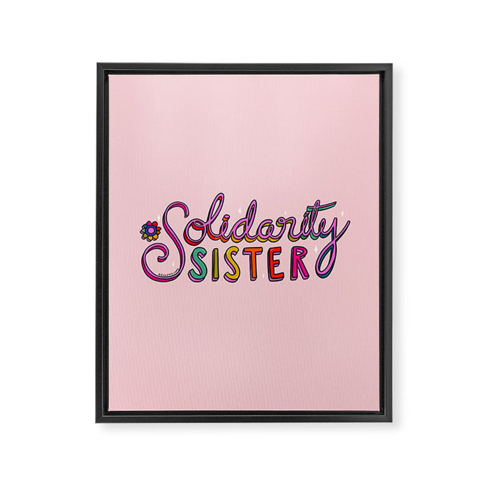 Solidarity Sister Framed Canvas Print Gallery Image 1