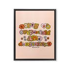 Sorry I'm Overwhelmed and Dissociating Framed Canvas Print Gallery Image 8