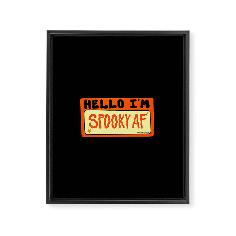 Spooky AF Framed Canvas Print Gallery Image 8