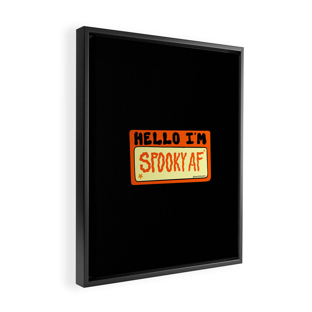 Spooky AF Framed Canvas Print Gallery Image 2