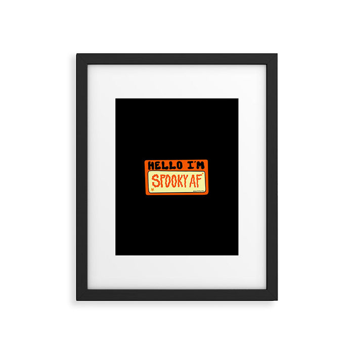 Spooky AF Framed Art Print Gallery Image 1
