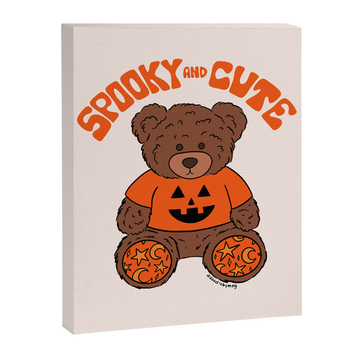 Spooky and Cute Bear Canvas Print Gallery Image 1