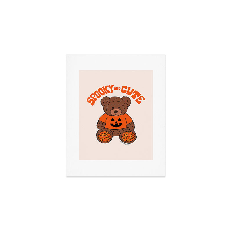 Spooky and Cute Bear Art Print Gallery Image 1