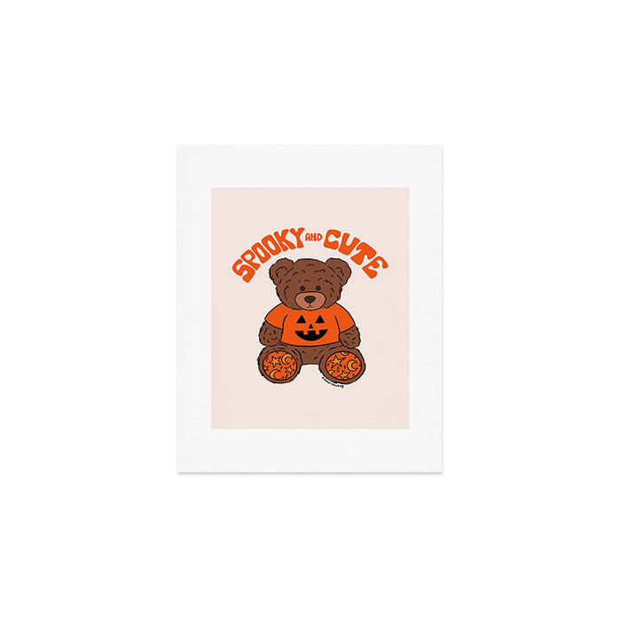 Spooky and Cute Bear Art Print Gallery Image 1