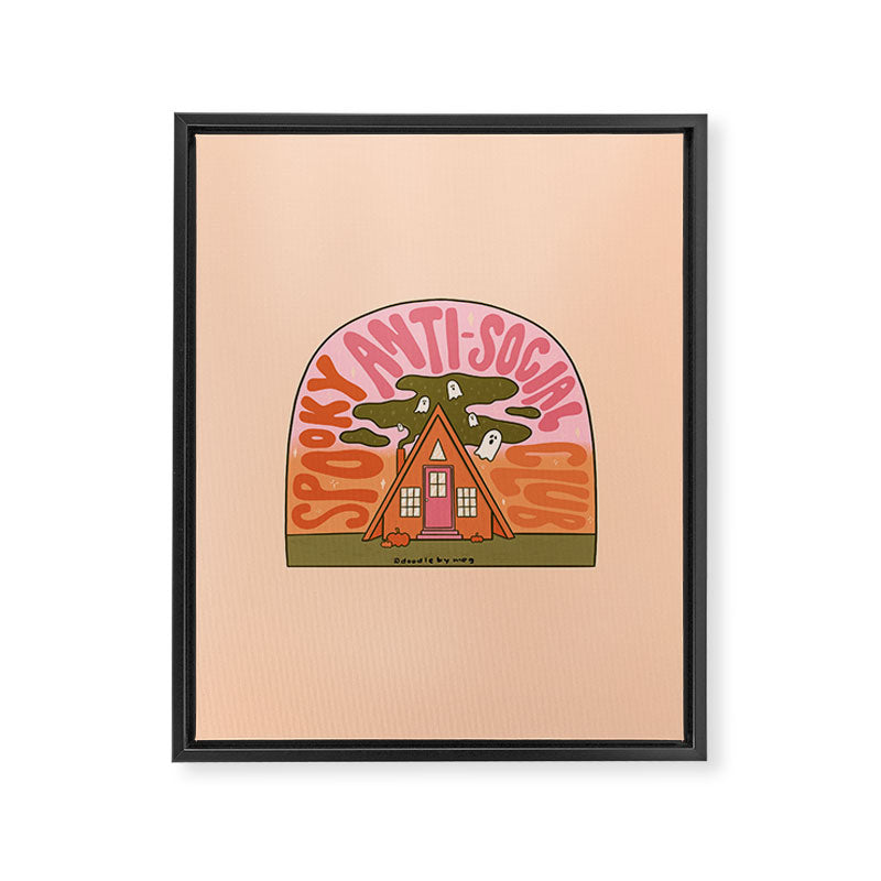 Spooky Anti-Social Club Framed Canvas Print Gallery Image 8