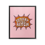 Spooky Ass Bitch Framed Canvas Print Gallery Image 8