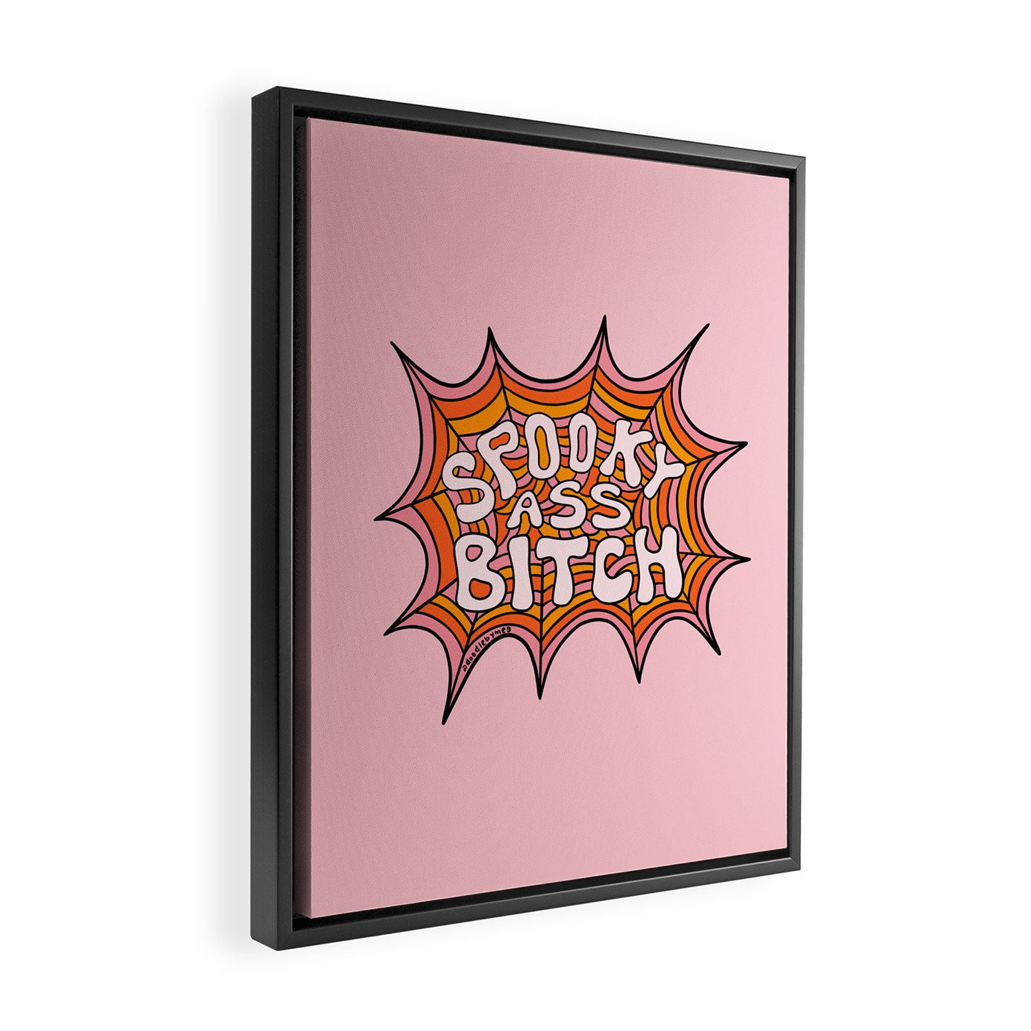 Spooky Ass Bitch Framed Canvas Print Gallery Image 2