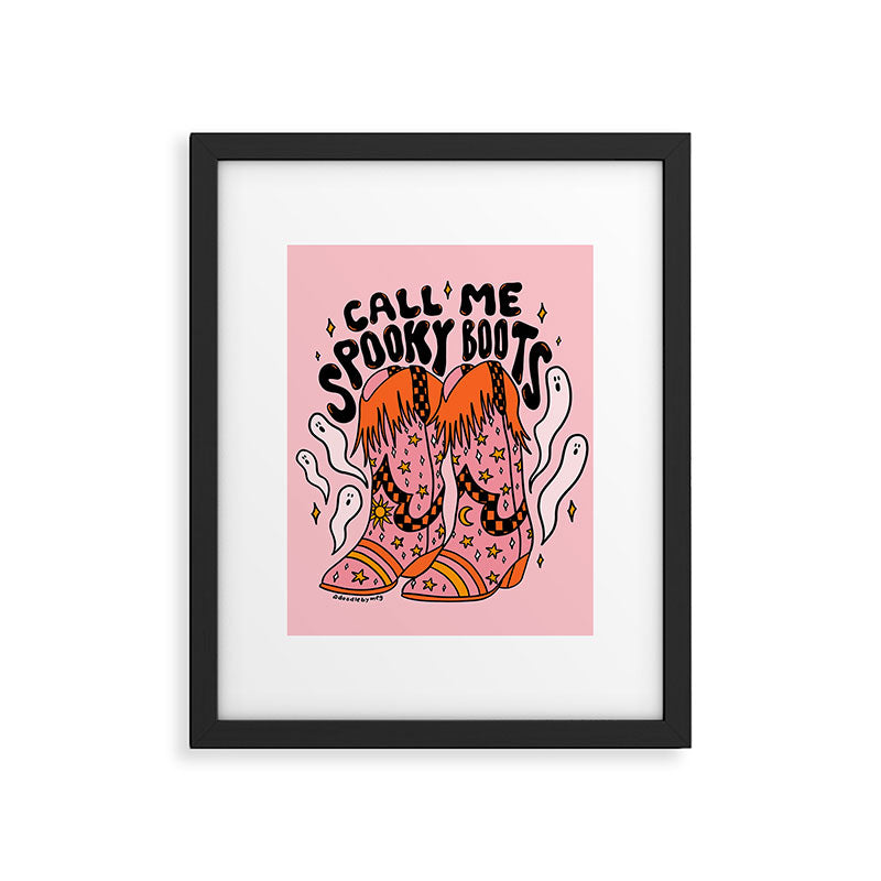 Spooky Boots Framed Art Print Gallery Image 6