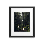 Spooky Ghost in the Forest Collage Framed Art Print Gallery Image 5