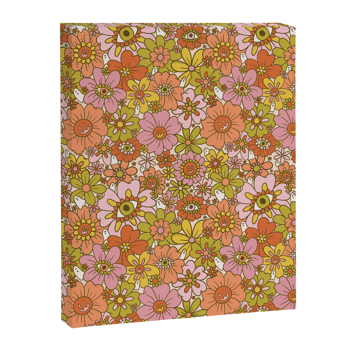 Spooky Groovy Flower Print Canvas Print Gallery Image 1