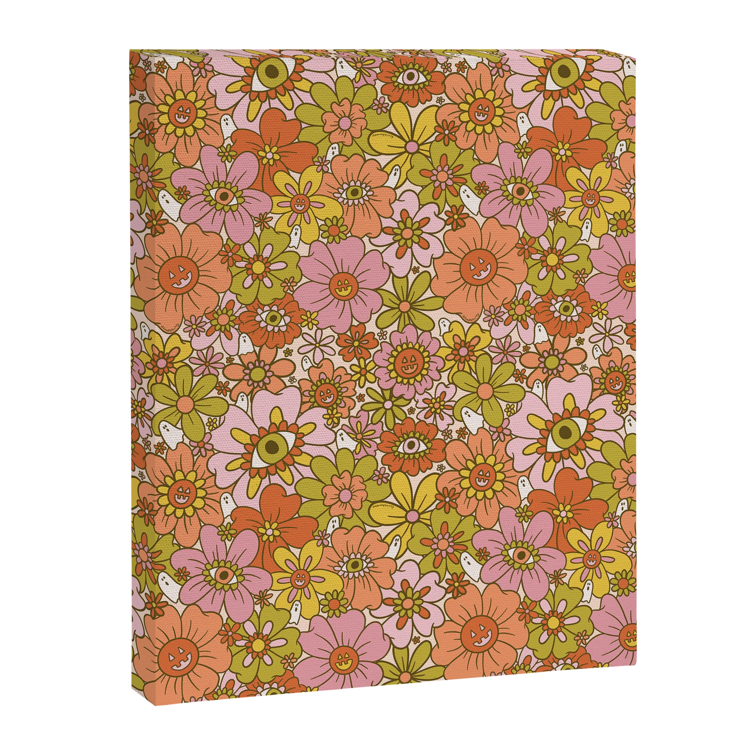 Spooky Groovy Flower Print Canvas Print Gallery Image 6