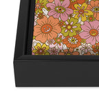 Spooky Groovy Flower Print Framed Canvas Print Gallery Image 3