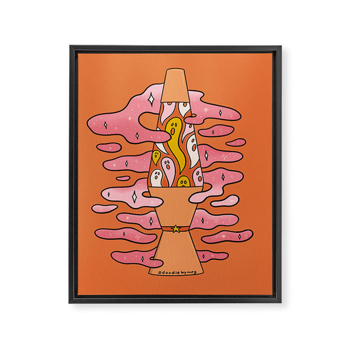Spooky Lava Lamp Framed Canvas Print Gallery Image 1