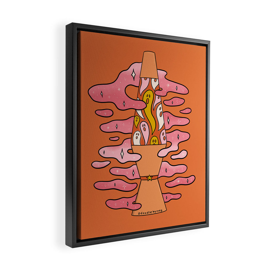 Spooky Lava Lamp Framed Canvas Print Gallery Image 2