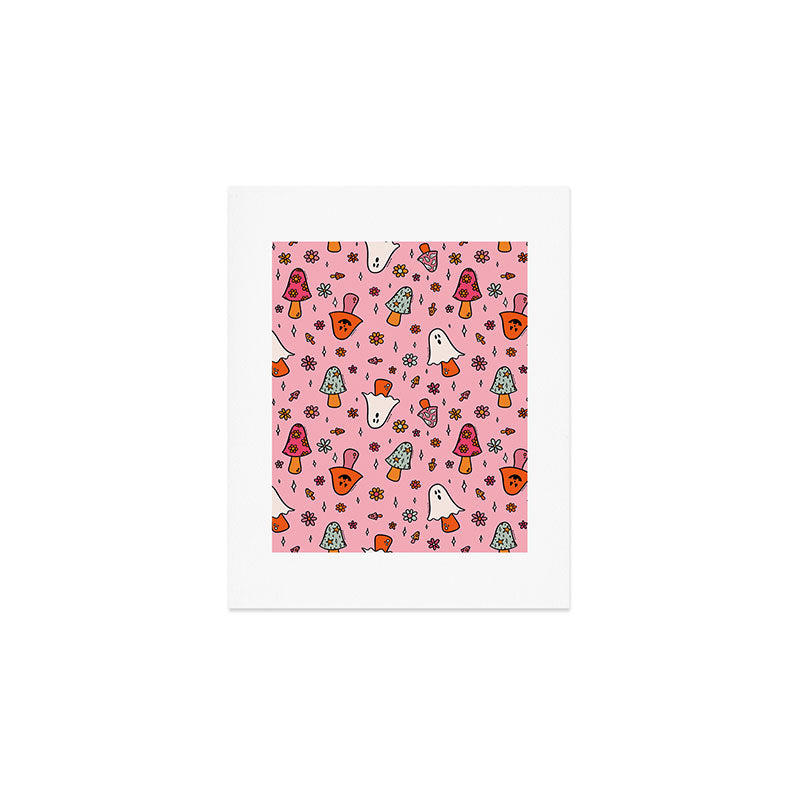 Spooky Mushroom Print Art Print Gallery Image 1