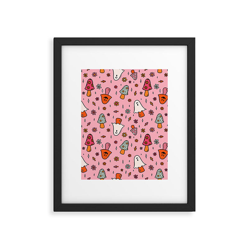 Spooky Mushroom Print Framed Art Print Gallery Image 6