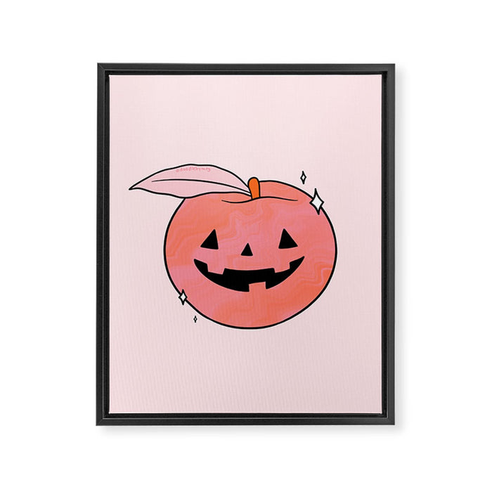 Spooky Peach Framed Canvas Print Gallery Image 1