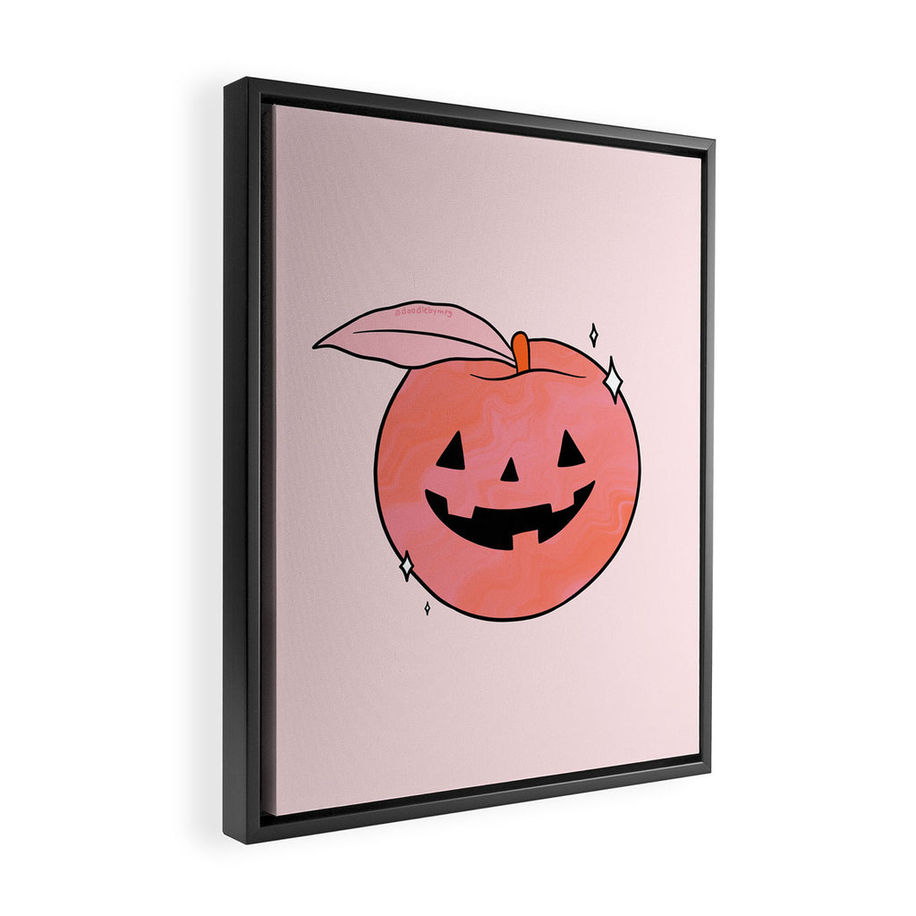 Spooky Peach Framed Canvas Print Gallery Image 2