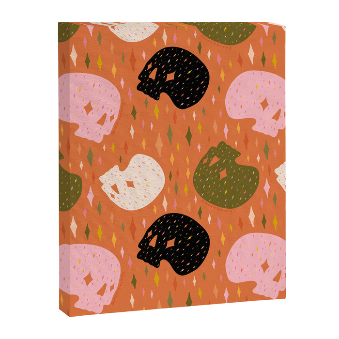 Spooky Skull Print Canvas Print Gallery Image 1