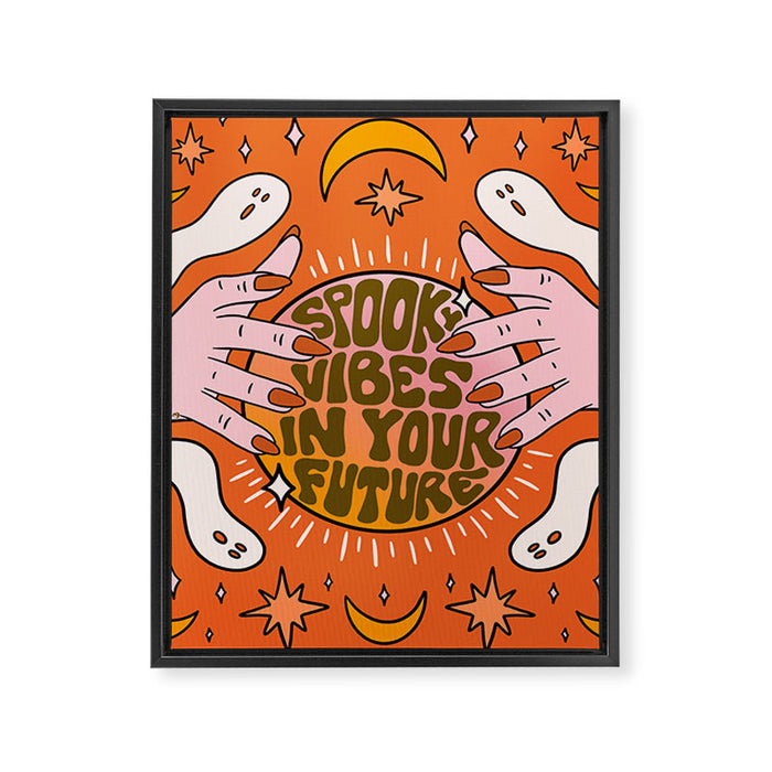Spooky Vibes in Your Future Framed Canvas Print Gallery Image 1