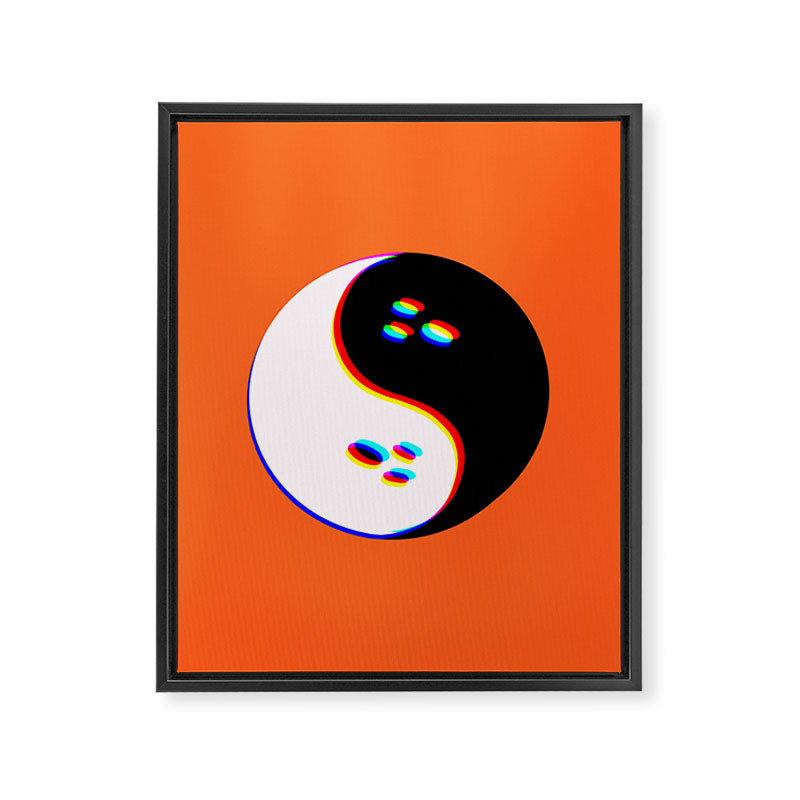 Spooky Yin Yang 3D Framed Canvas Print Gallery Image 8