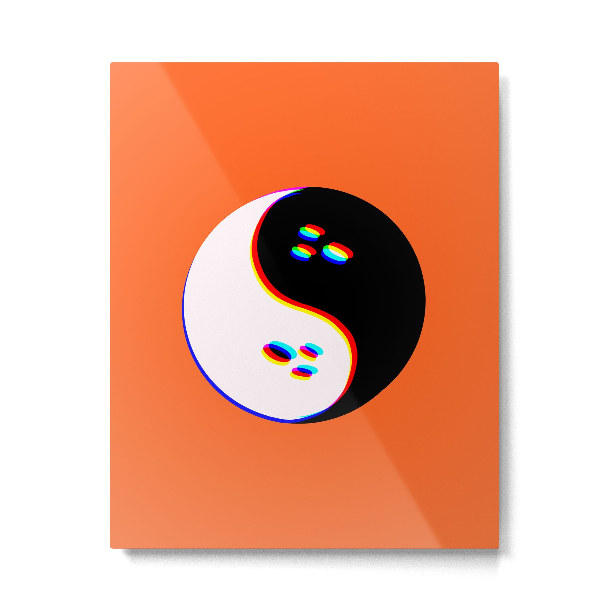 Spooky Yin Yang 3D Metal Print Gallery Image 6