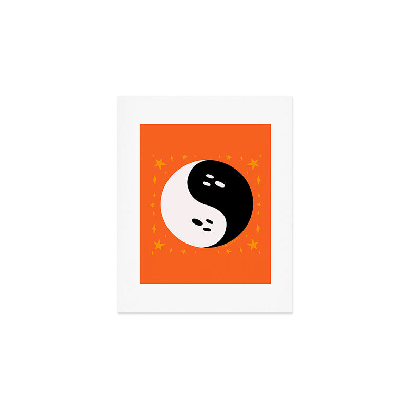 Spooky Yin Yang Art Print Gallery Image 1