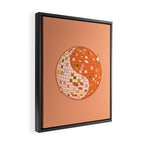Spooky Yin Yang Disco Ball Framed Canvas Print Gallery Image 2