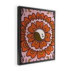 Spooky Yin Yang Flower Framed Canvas Print Gallery Image 2