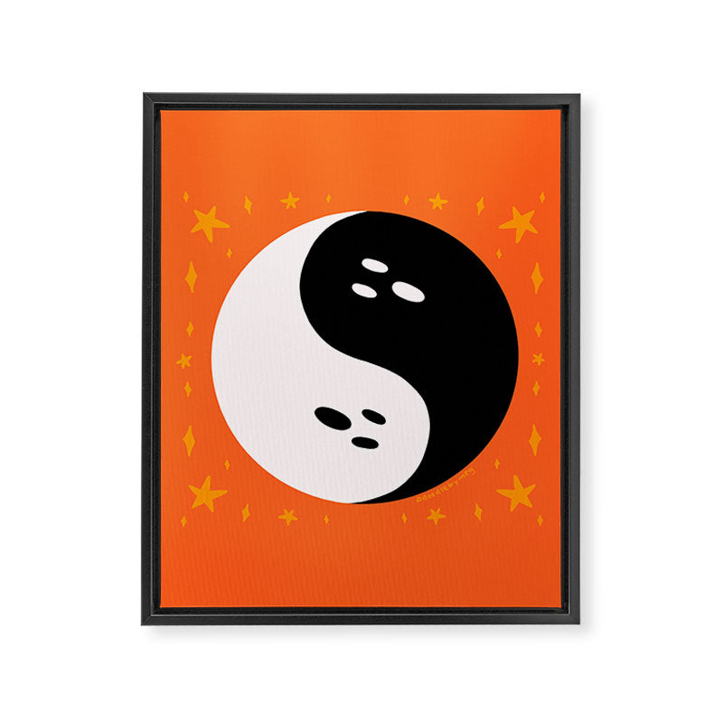 Spooky Yin Yang Framed Canvas Print Gallery Image 8