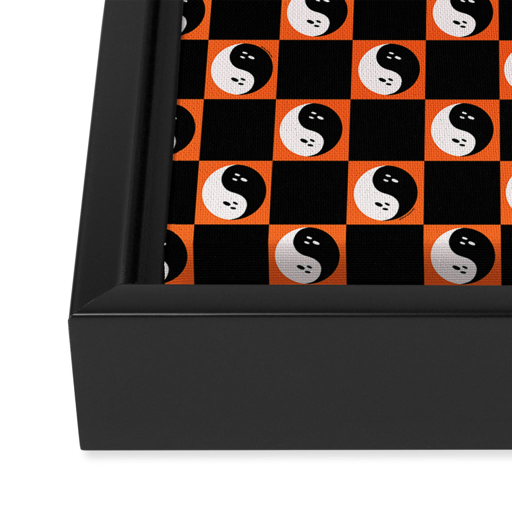 Spooky Yin Yang Framed Canvas Print Gallery Image 3