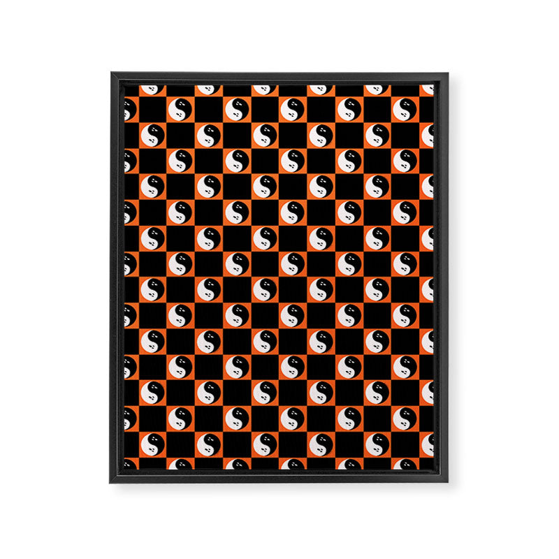 Spooky Yin Yang Framed Canvas Print Gallery Image 8