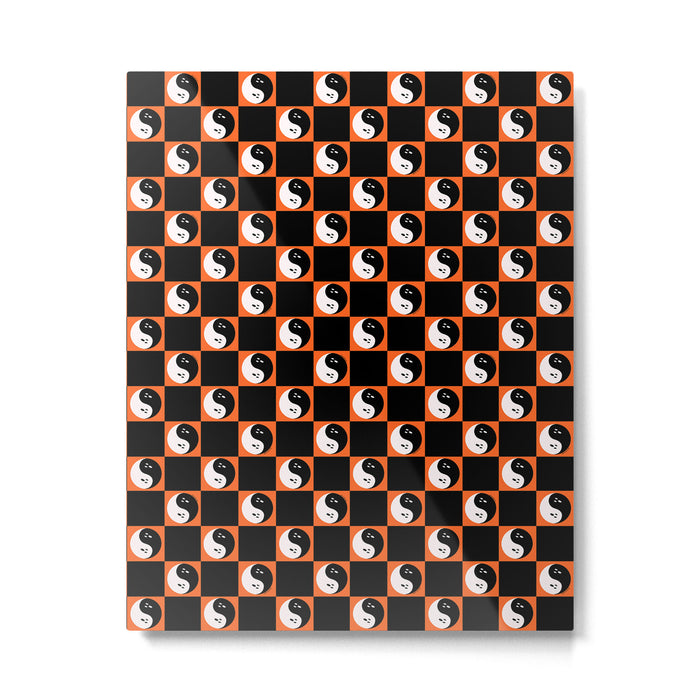 Spooky Yin Yang Metal Print Gallery Image 1
