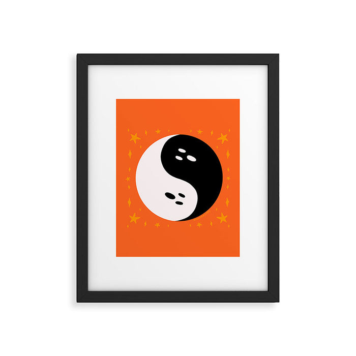 Spooky Yin Yang Framed Art Print Gallery Image 1
