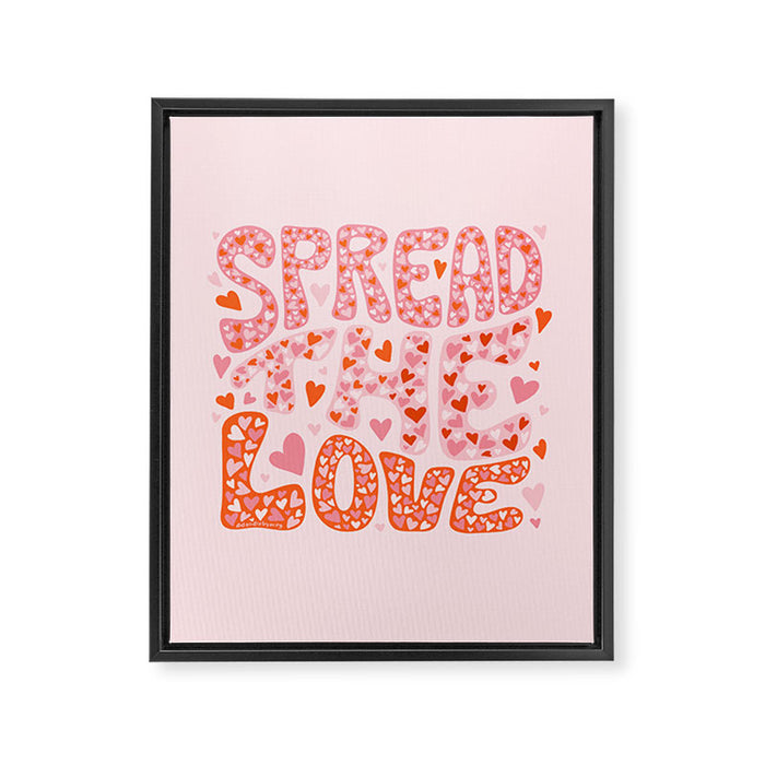 Spread the Love Framed Canvas Print Gallery Image 1
