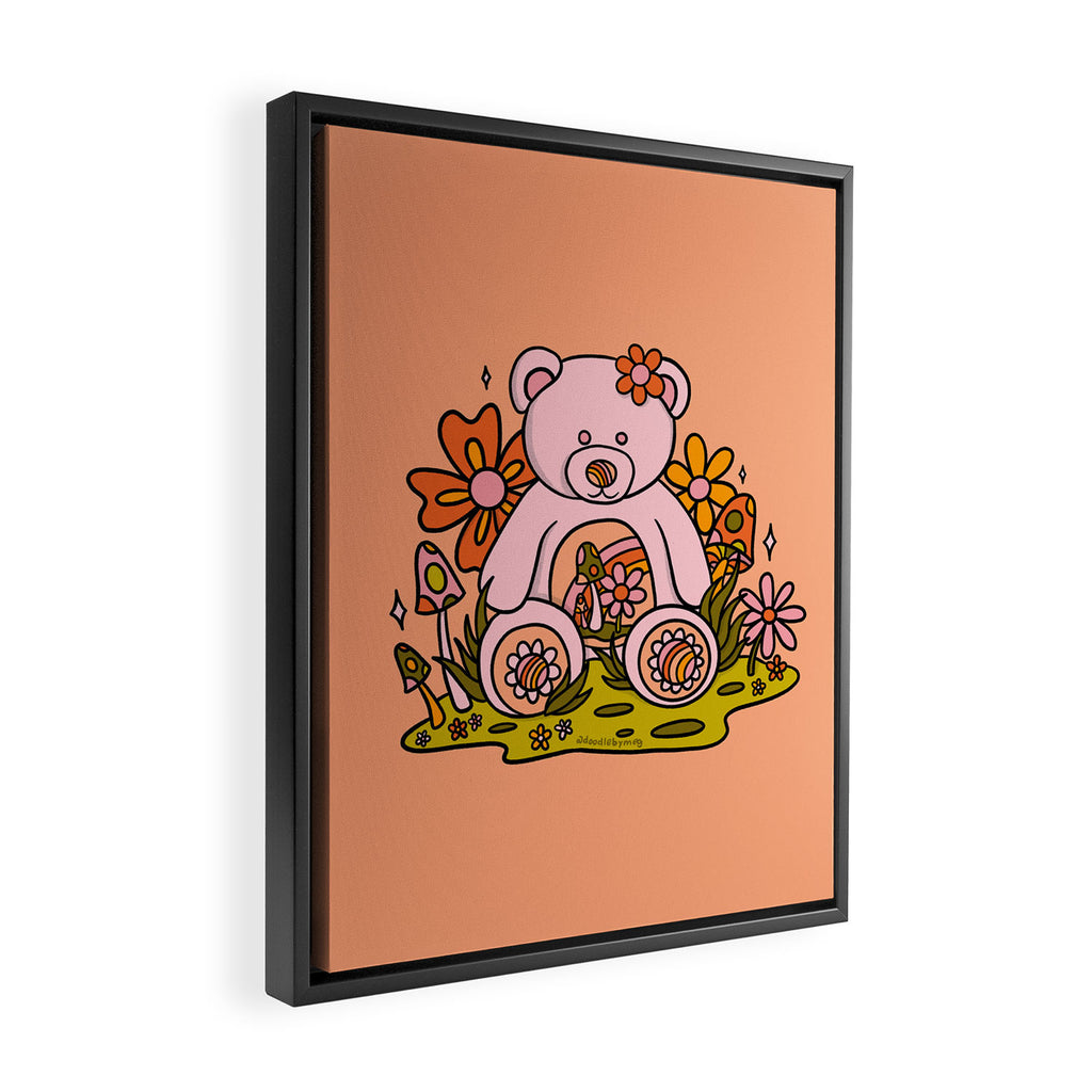 Spring Bear Framed Canvas Print Gallery Image 2