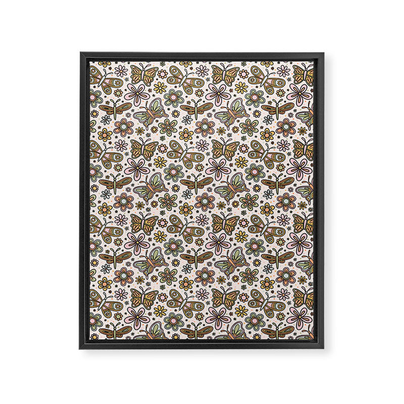 Spring Butterfly Print Framed Canvas Print Gallery Image 8