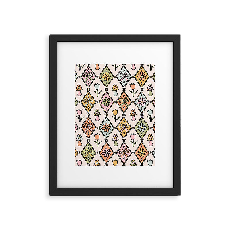 Spring Diamond Print Framed Art Print Gallery Image 6
