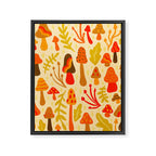 Spring Mushroom Print Framed Canvas Print Gallery Image 8