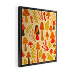 Spring Mushroom Print Framed Canvas Print Gallery Image 2
