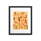 Spring Mushroom Print Framed Art Print Gallery Image 6