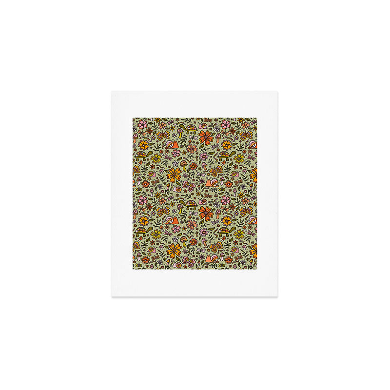 Spring Snail Print Art Print Gallery Image 1