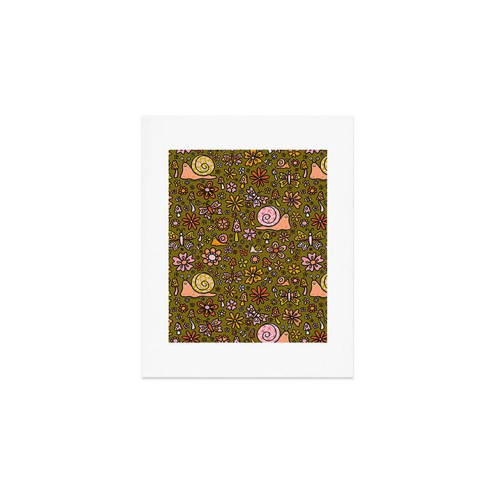 Spring Snail Print Art Print Gallery Image 1