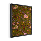 Spring Snail Print Framed Canvas Print Gallery Image 2