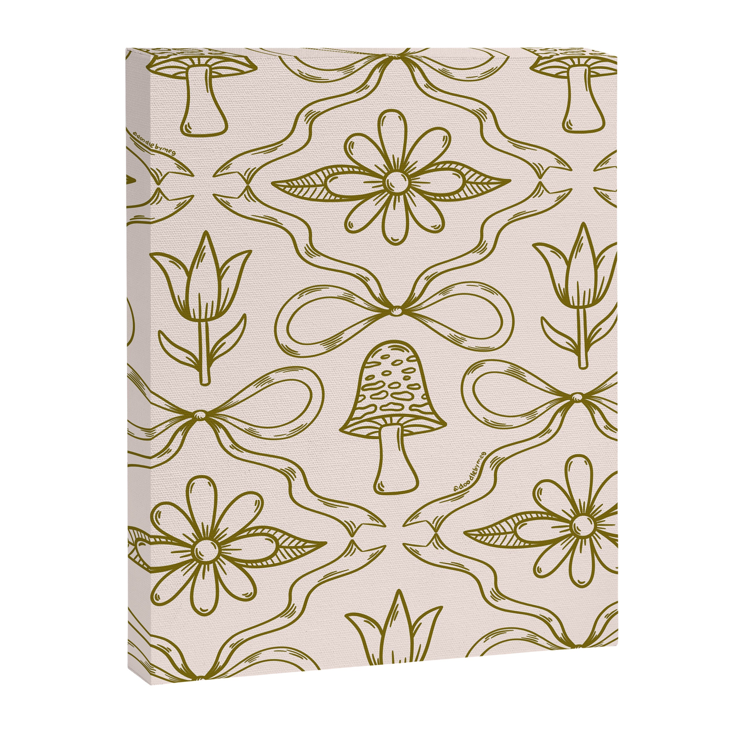 Spring Toile Print in Green Canvas Print Gallery Image 8