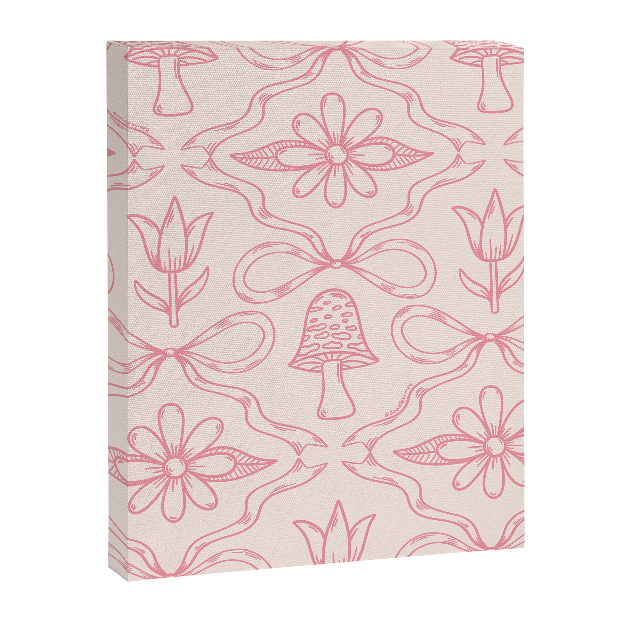 Spring Toile Print in Pink Canvas Print Gallery Image 8