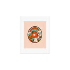 Stained Glass Mushrooms Art Print Gallery Image 1